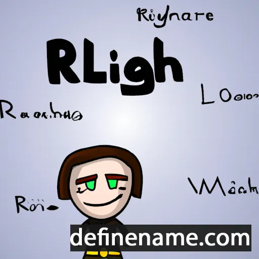 cartoon of the name Riaghail