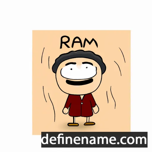 cartoon of the name Riam