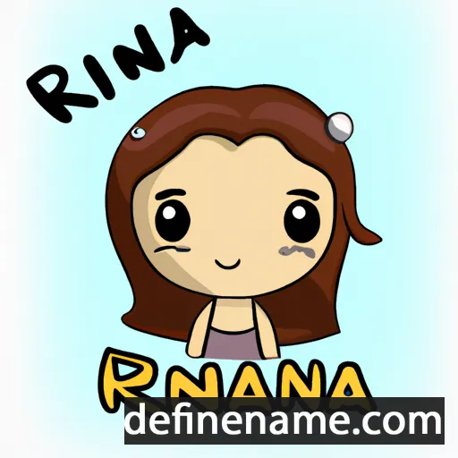 cartoon of the name Riana