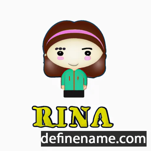 cartoon of the name Riana