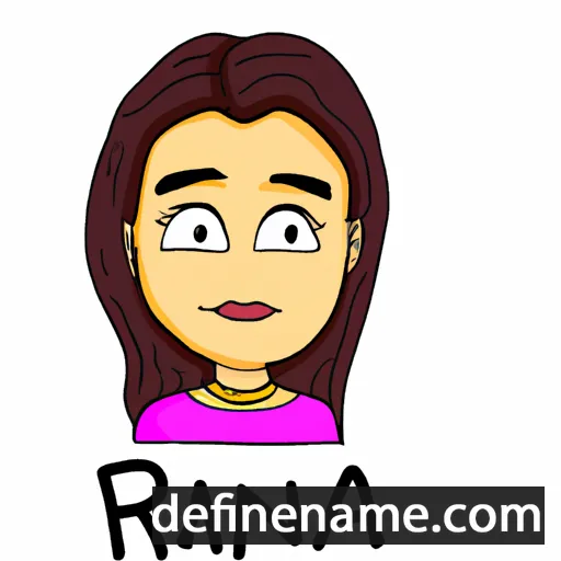 cartoon of the name Riana