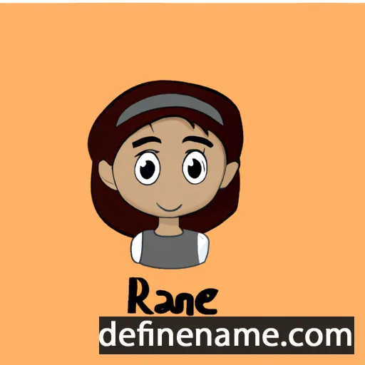 cartoon of the name Riane