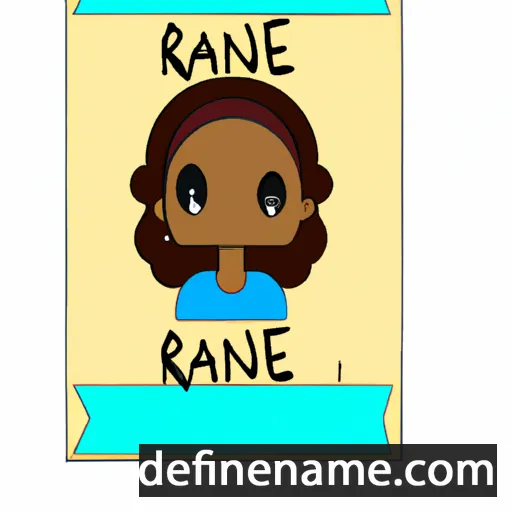 cartoon of the name Riane