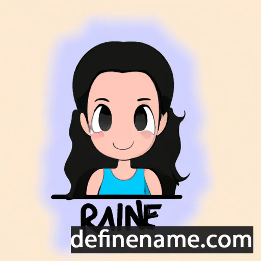 cartoon of the name Rianie