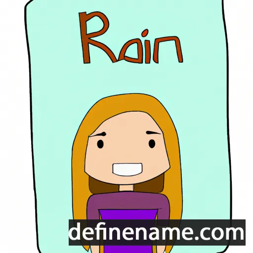 cartoon of the name Riann