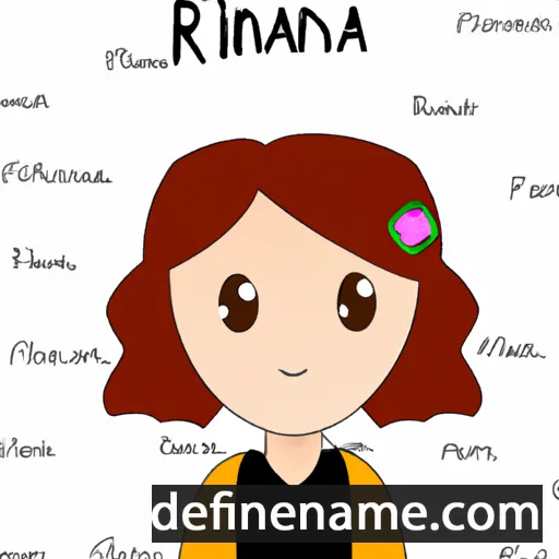 cartoon of the name Rianna