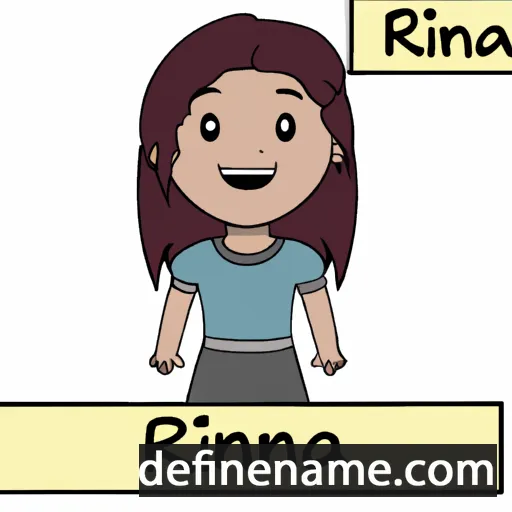 cartoon of the name Rianna