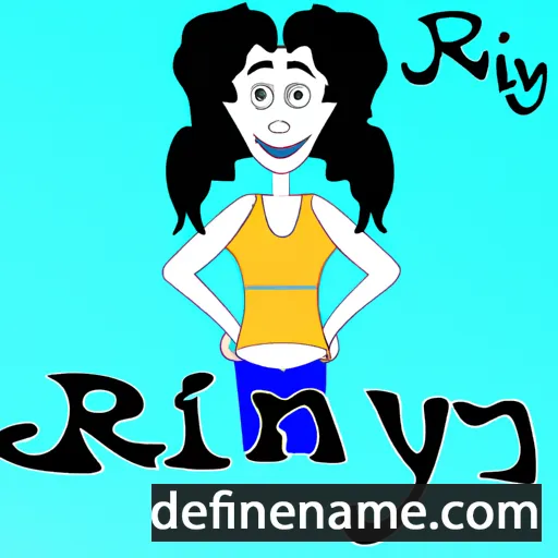 cartoon of the name Rianny