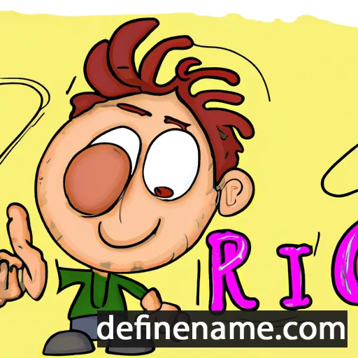 cartoon of the name Ricci