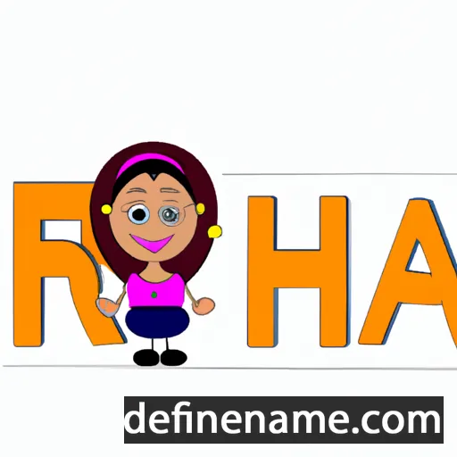 cartoon of the name Richa