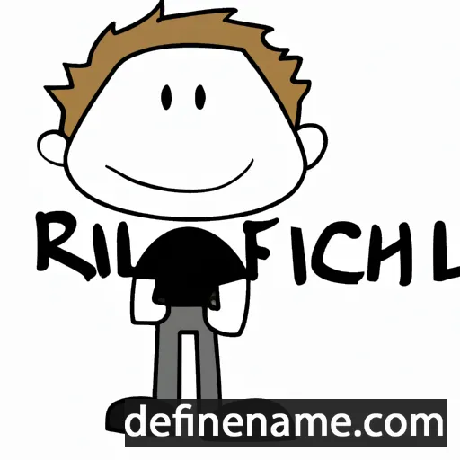 cartoon of the name Richael