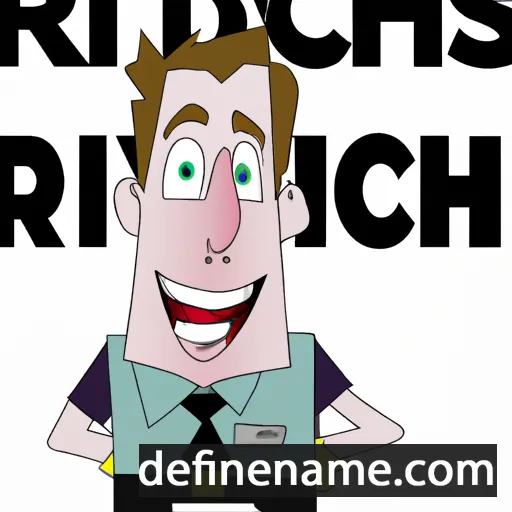 cartoon of the name Richards