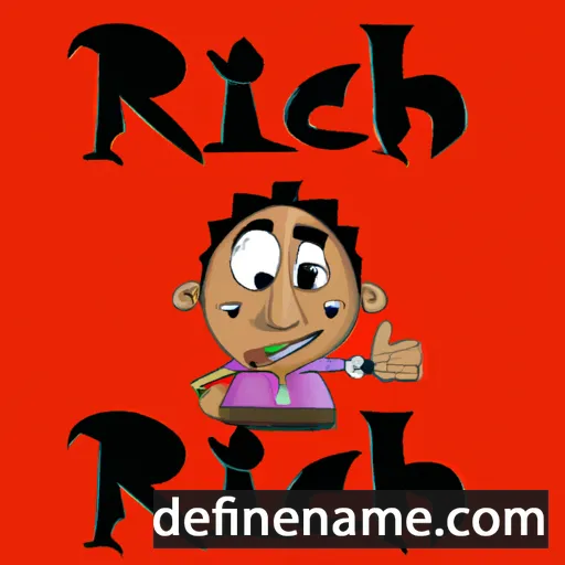 cartoon of the name Richi