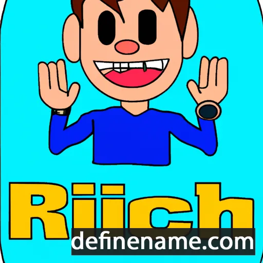 cartoon of the name Richi