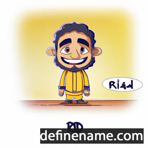 cartoon of the name Riddhil