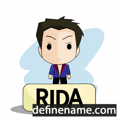 cartoon of the name Ridza