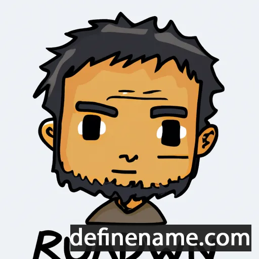 cartoon of the name Ridzuwan