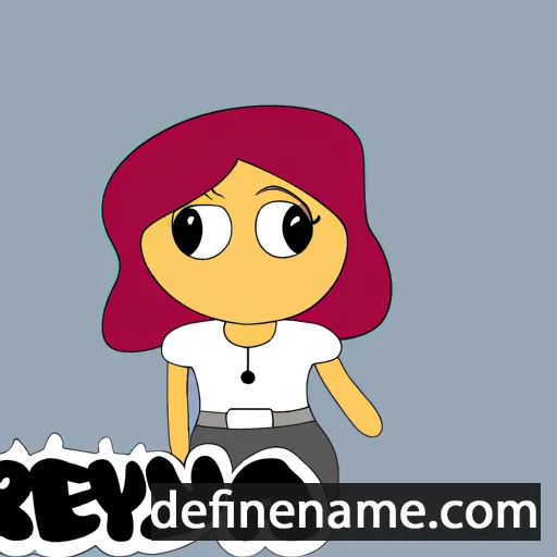 cartoon of the name Rieaya