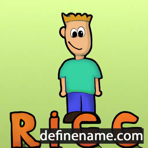 cartoon of the name Rieg