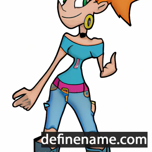 cartoon of the name Riely