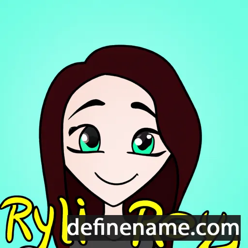 cartoon of the name Rielyn