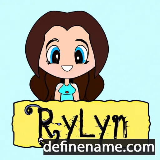 cartoon of the name Rielynn