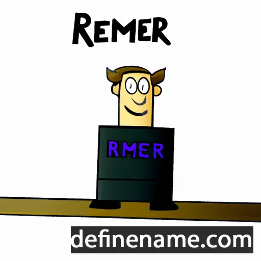 cartoon of the name Riemer