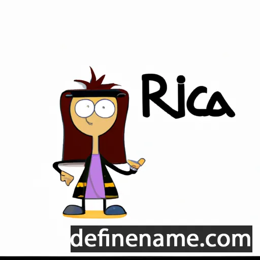 cartoon of the name Riffca