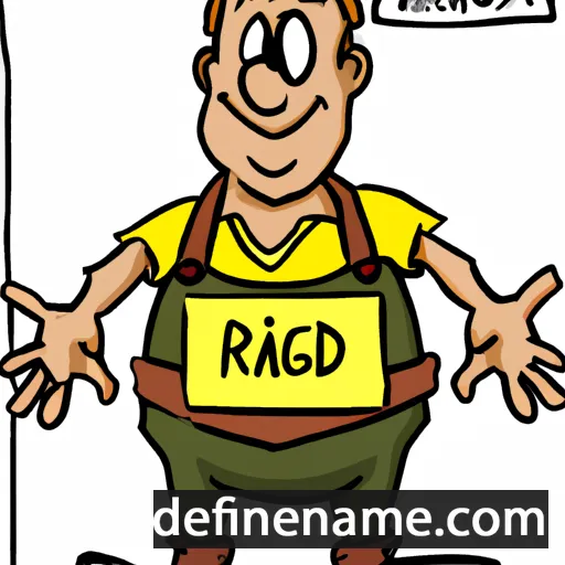 cartoon of the name Rigard