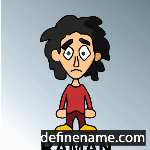 cartoon of the name R'mani