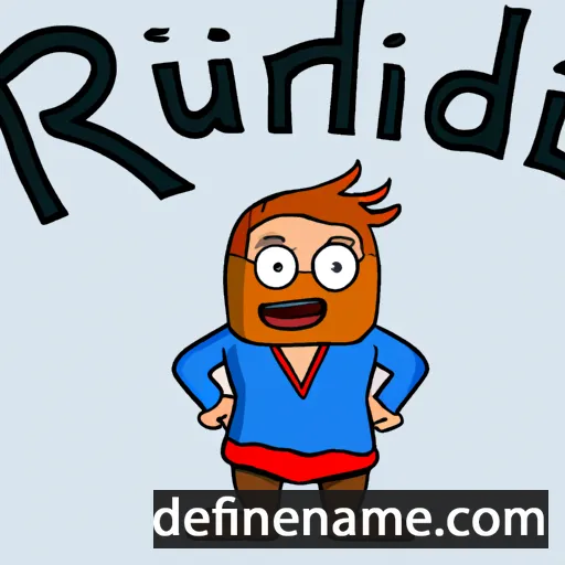 cartoon of the name Ríkarður