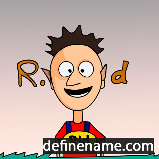 cartoon of the name Rihárd