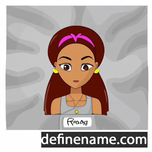 cartoon of the name Rihana