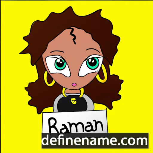 cartoon of the name Rihannah