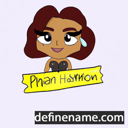 cartoon of the name Rihannon