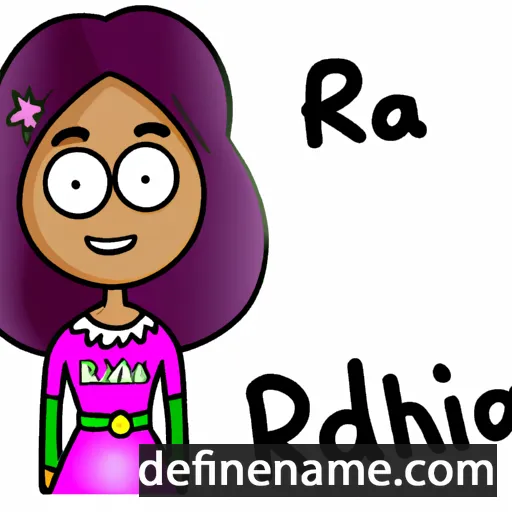 cartoon of the name Riharda