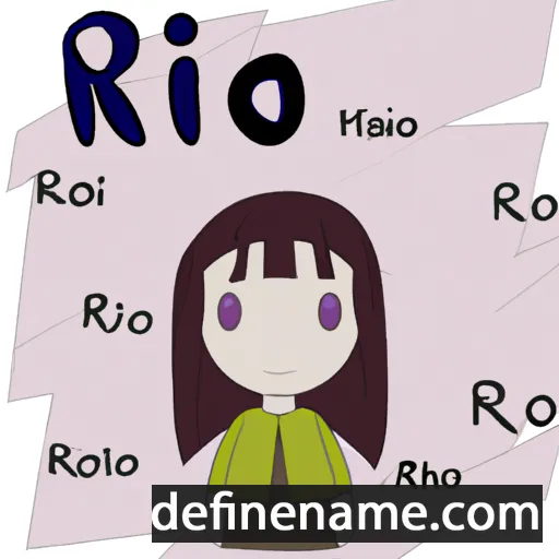 cartoon of the name Riho