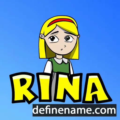 cartoon of the name Riina