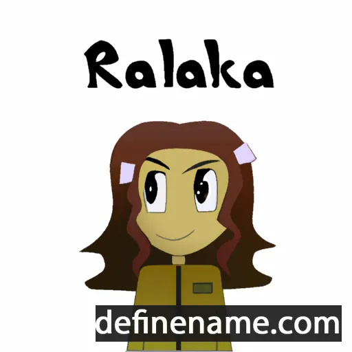 cartoon of the name Rikaela