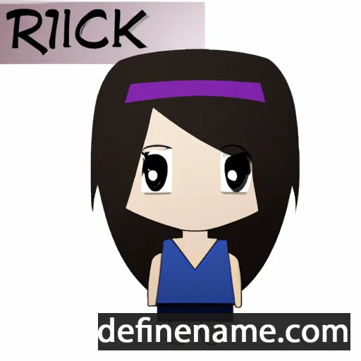 cartoon of the name Rikako