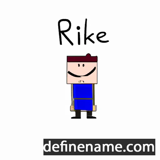 cartoon of the name Rikel