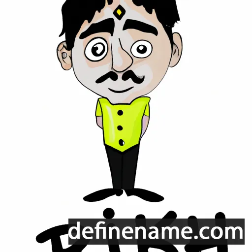 cartoon of the name Rikesh