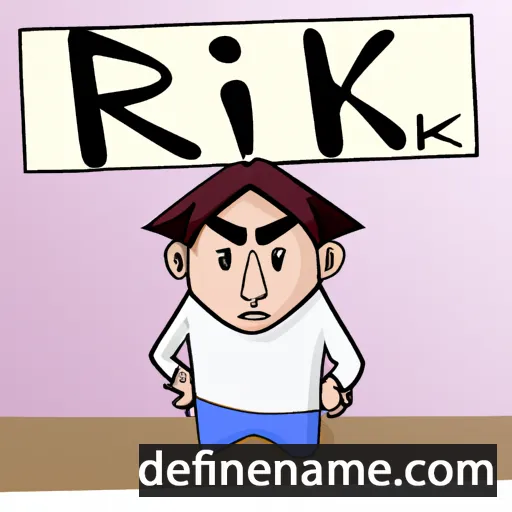 cartoon of the name Riki