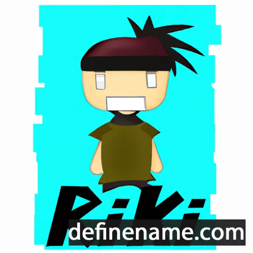 cartoon of the name Riki