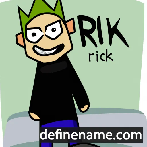 cartoon of the name Rikkar