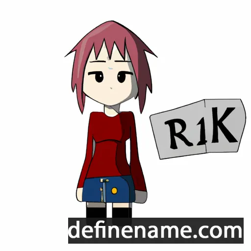 cartoon of the name Rikku