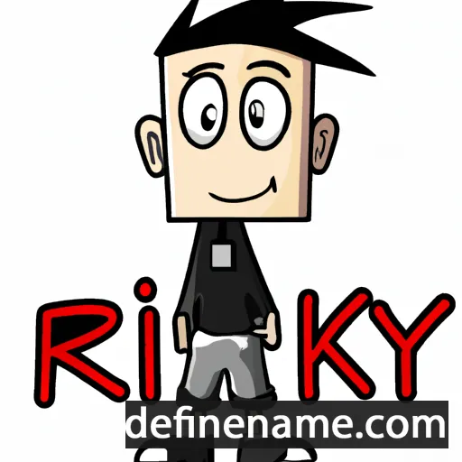 cartoon of the name Rikky