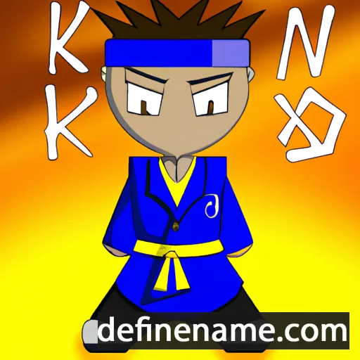 cartoon of the name Rikuei