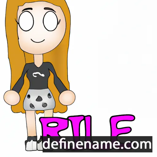 cartoon of the name Rilee