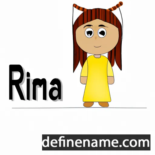 cartoon of the name Rima